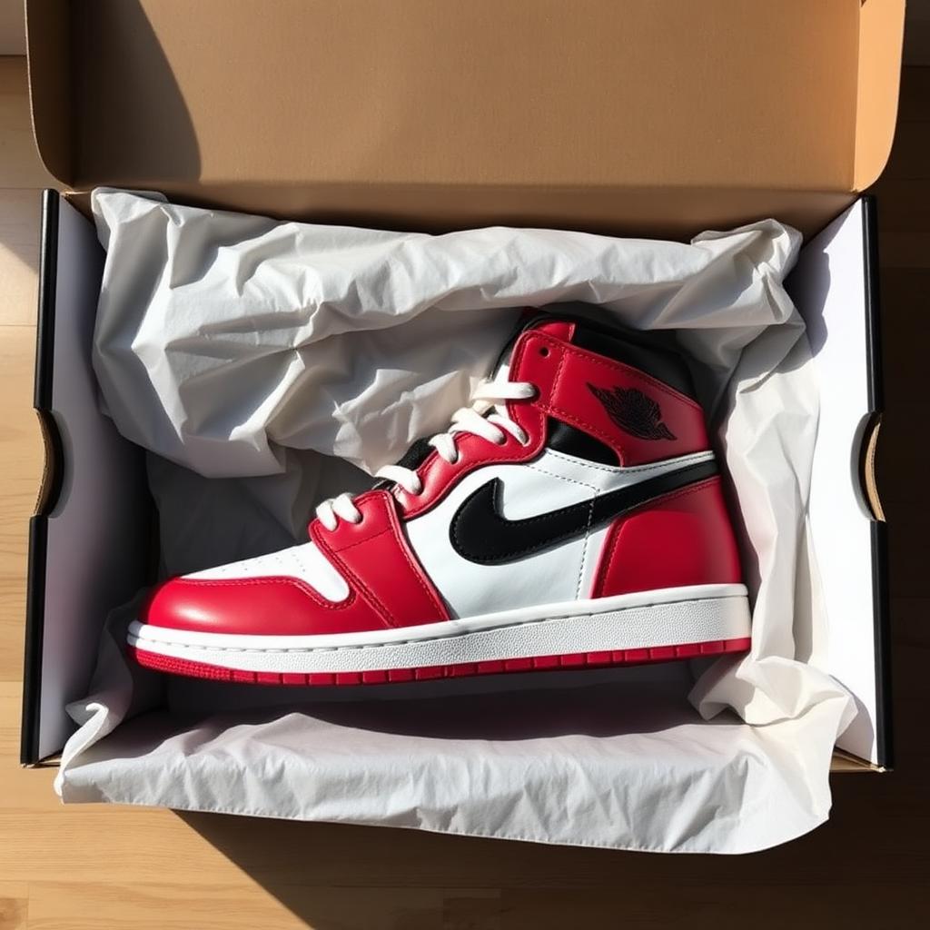 Air Jordan 1 Retro High OG Chicago — Air Jordan 1 Retro High OG Chicago fresh unboxing inside original box (photo 7 of 50)